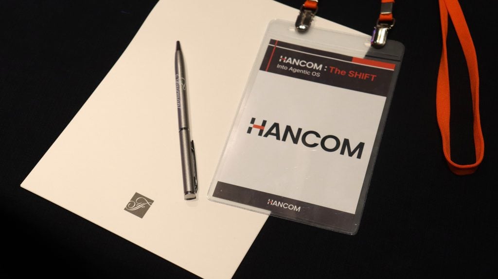 HANCOM: THE SHIFT Into Agentic OS Press Conference — Overview of the Event Hall
