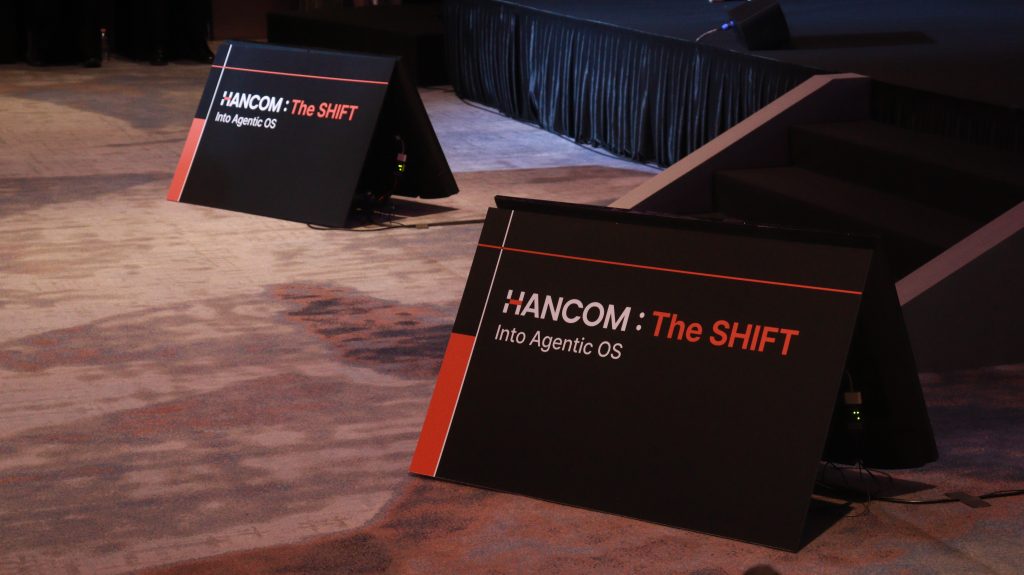HANCOM: THE SHIFT Into Agentic OS Press Conference — Overview of the Event Hall